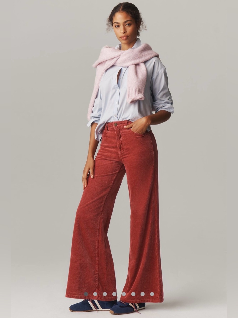 The Robbie corduroy high rise flare Jean by Pilcro